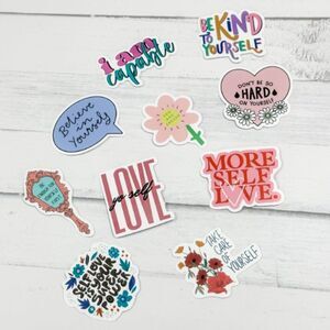 More Self Love Affirmation Planner Stickers - Pack of 10